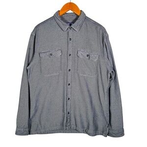 PATAGONIA Fjord Organic Cotton Long Sleeve Button Down Flannel Shirt